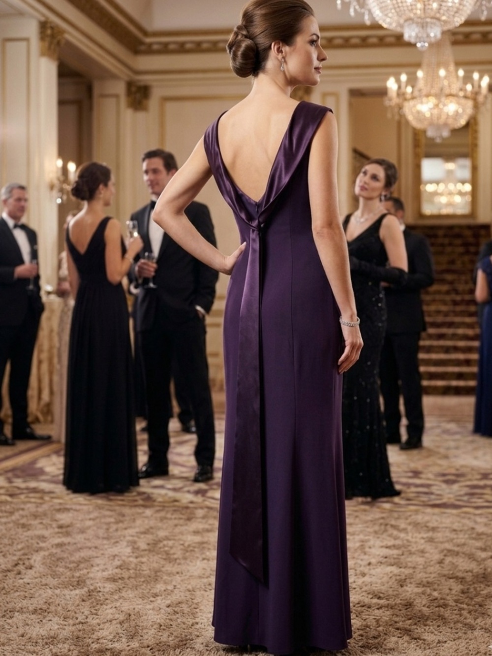 Mannequin Aubergine Formal Dress